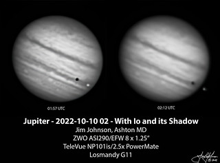 Jupiter - 2022-10-10 - With Io and Shadow