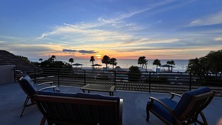 #Sunset #Gulf & #Private #Beach front showing at my 5451 Westshore Dr, #GulfHarbors #Florida listing - https://tinyurl.com/Vid5451WestshoreDrFlorida34652