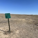 Wagon Ruts sign, Santa Fe Trail Near Lakin, Western Kansas
