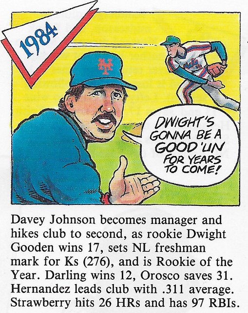 1992 Red Foley Cartoon History - Gooden, Dwight (1984)