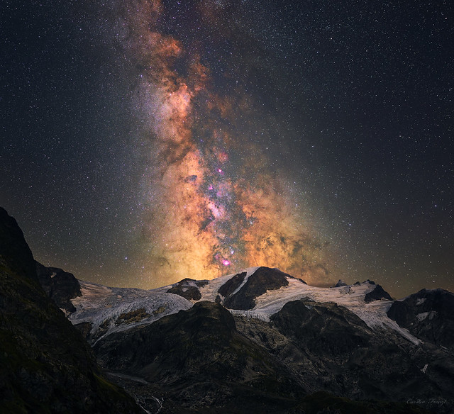 Milky Way over the mountains