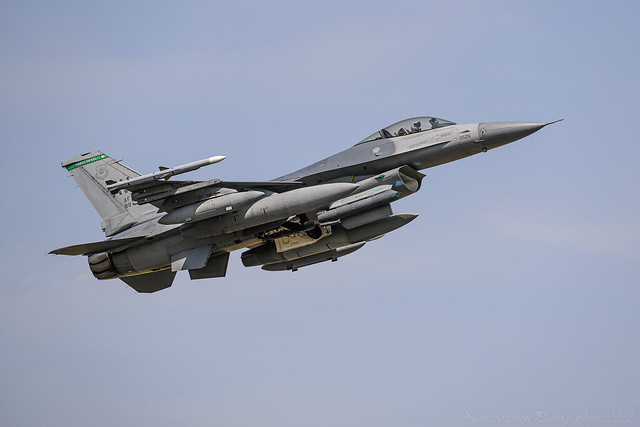 F-16CM 'Triple Nickel' - RIAT Departure