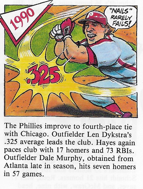 1992 Red Foley Cartoon History - Dykstra, Lenny (1990)