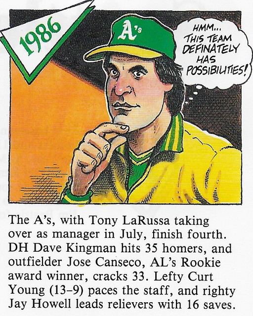 1992 Red Foley Cartoon History - LaRussa, Tony (1986)