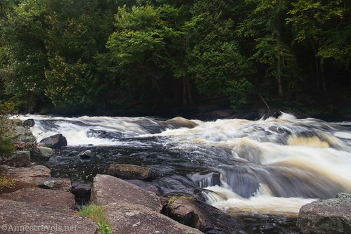 Riffles above the main part of Buttermilk Falls near Long Lake, Adirondack Park, New York