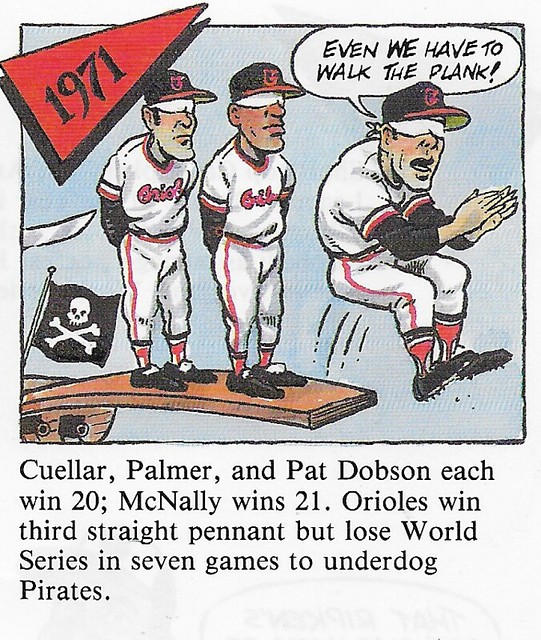 1992 Red Foley Cartoon History - Palmer, Jim - Cuellar, Mike - Dobson, Pat (1971)