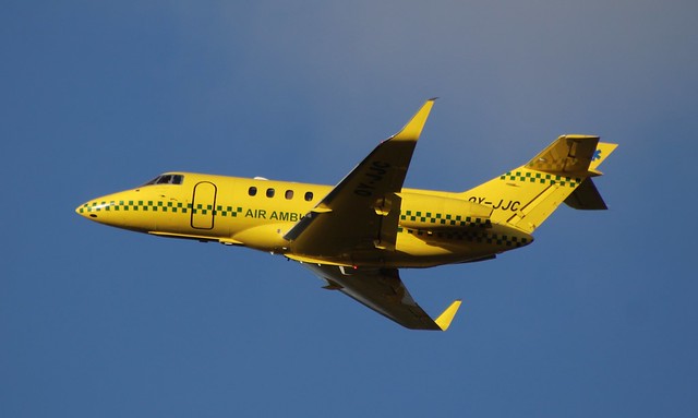 Sun-Air of Scandinavia, OY-JJC, Hawker 800XP, 09.10.2022,BLL-EKBI, Billund