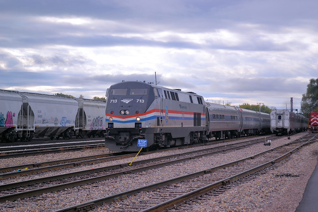 Amtrak 713 in Burlington, Vermont