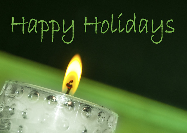 Happy Holidays - Candle