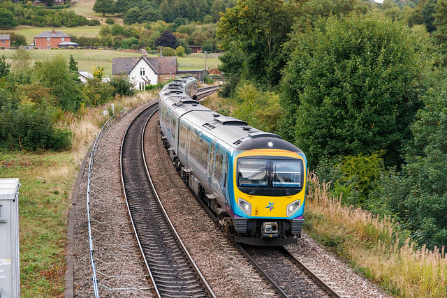 Trans Pennine Express 185 123, Batley, September 2022