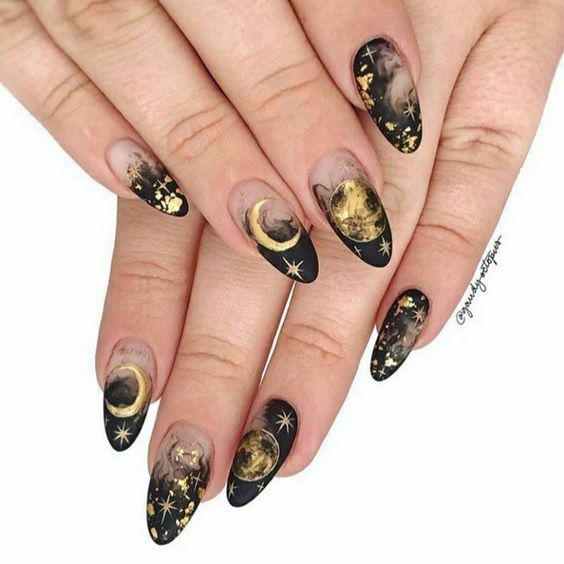 Witchy Nail Art | Witch Nails | Best Halloween Nails | Trendy Nails | Halloween Nail Art | Acrylic Nails | October Nails | Spooky Nails | Manicure Ideas | Fall Nails 2022 | Halloween Nail Designs | Autumn Nails | Pretty Halloween Nails