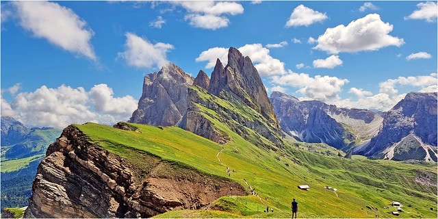 italie...Dolomites....les cimes de la Seceda.... on explore