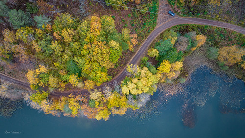 Look down by Normann Photography, Look down at Grorødvannet near Andebu, Vestfold.
A lake with a 2,38 km circumference and approx 0,2 