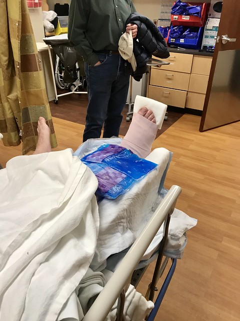 Broken Leg in Hospital, Vail
