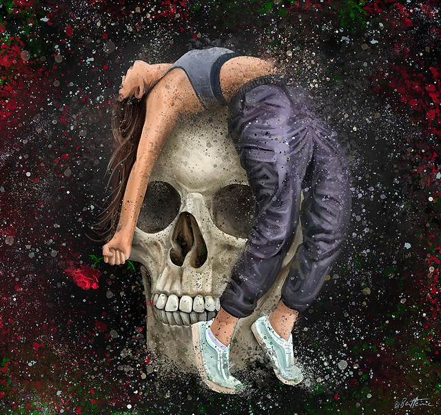 Poisoned Flower - Astro Cruise 34 - Ben Heine Art