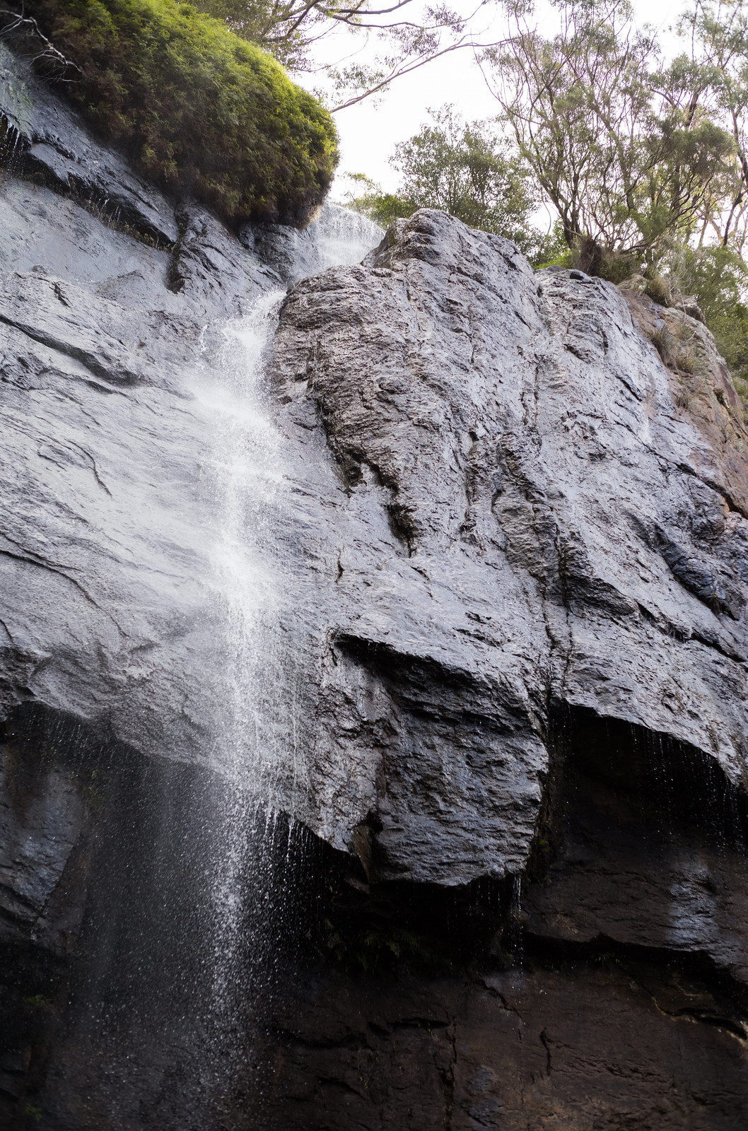 Photo: Walking below the waterfall