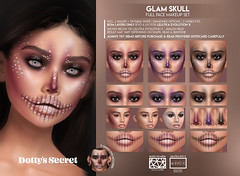 Dotty's Secret x FLF-O-Ween '22 | Glam Skull - Full Face Makeup Set