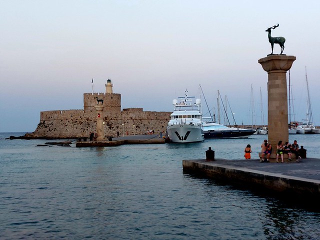 where Colossus of Rhodes used to stand