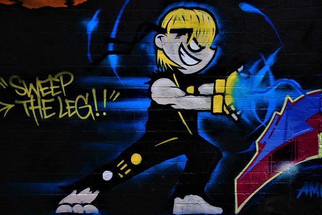 Karate Kid Street Art/Graffiti.