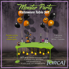 [CIRCA] - "Monster Party" Halloween Table Set