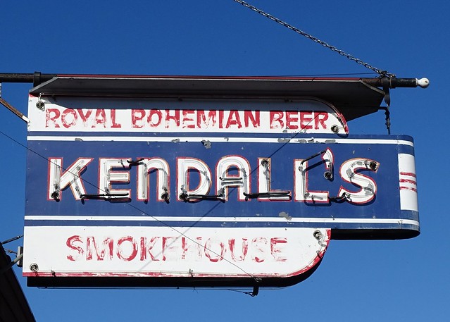 MN, Knife River-MN 61 Kendall's Smokehouse Neon Sign