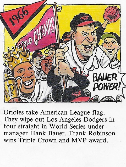 1992 Red Foley Cartoon History - Robinson, Frank - Bauer, Hank (1966)