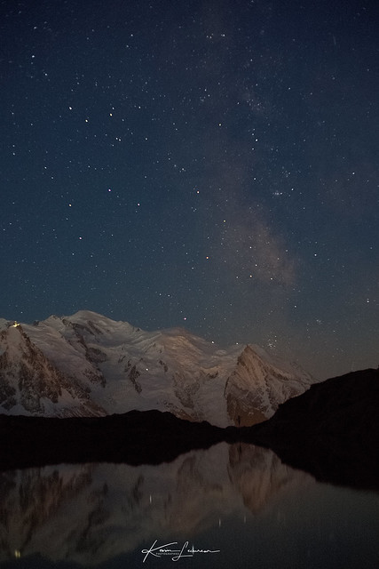 France-Chamonix Mt Blanc-Bivouac Lac des Chéserys-Voie Lactée
