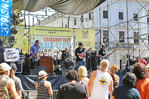 Mem Shannon & the Membership at Crescent City Blues & BBQ Fest on October 15, 2022. Photo by Bill Sasser.