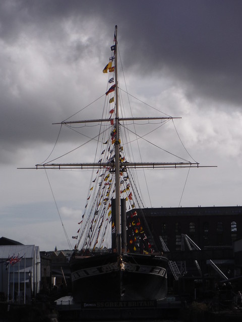 SS Great Britain from Northbank SWC City Walk 4 - Bristol Harbour