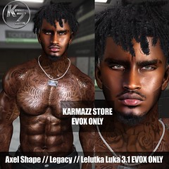 Axel Shape // Lelutka Luka Head 3.1 EVOX // Legacy