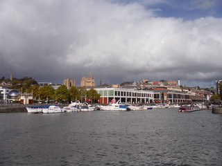 Waterfront Square and row of bars along inlet SWC City Walk 4 - Bristol Harbour