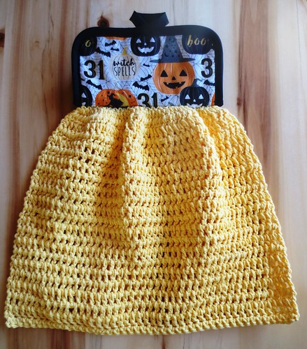 Potholder with Crocheted Towel 