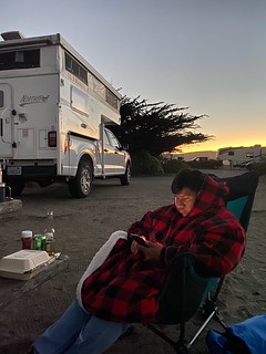 Evening around camp, Doran Beach, Bodega Bay CA