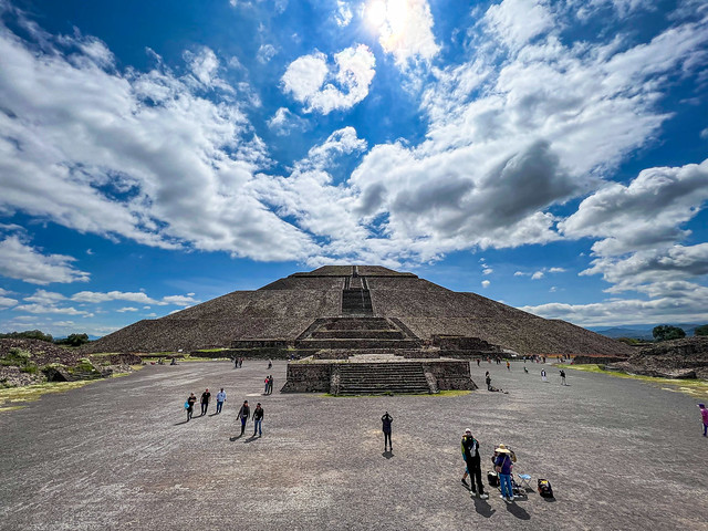 Pyramid of the Sun at Teotihucan, Mexico
