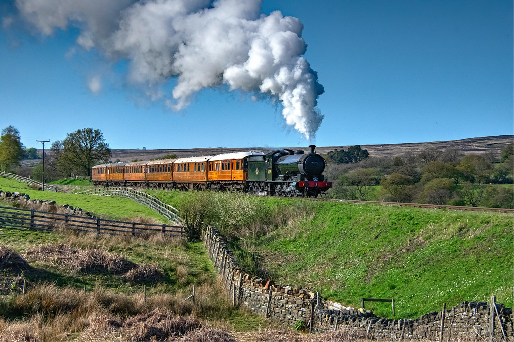 Steam Train On The Moors