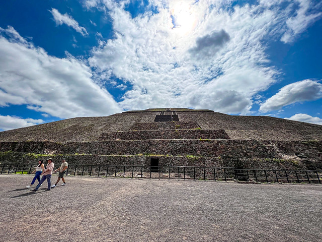Pyramid of the Sun at Teotihucan, Mexico
