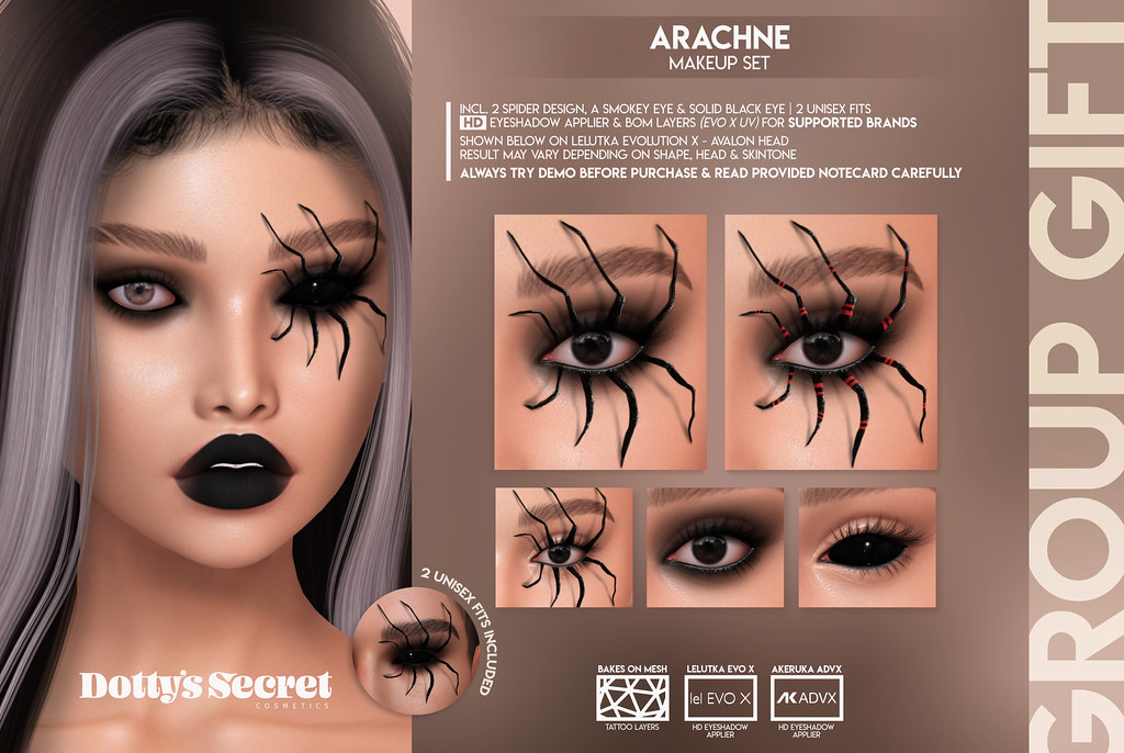 Dotty's Secret x FLF-O-Ween '22 | Arachne – Makeup Set [GROUP GIFT]