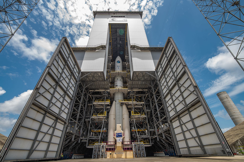 Ariane 6 stands tall on its launch pad