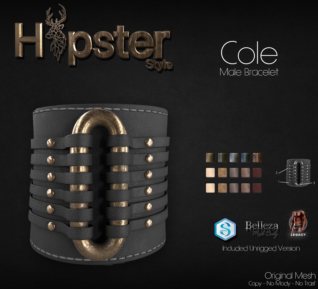 [Hipster Style] Cole Bracelet – Brown Pack – VENDOR