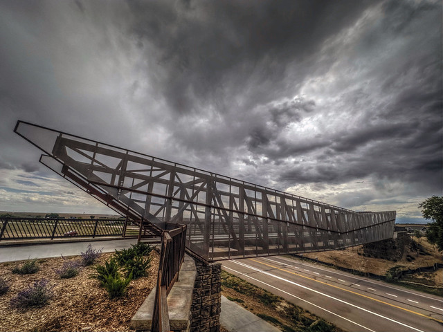 Storm Clouds over Pelican Bridge - Windsor, Colorado