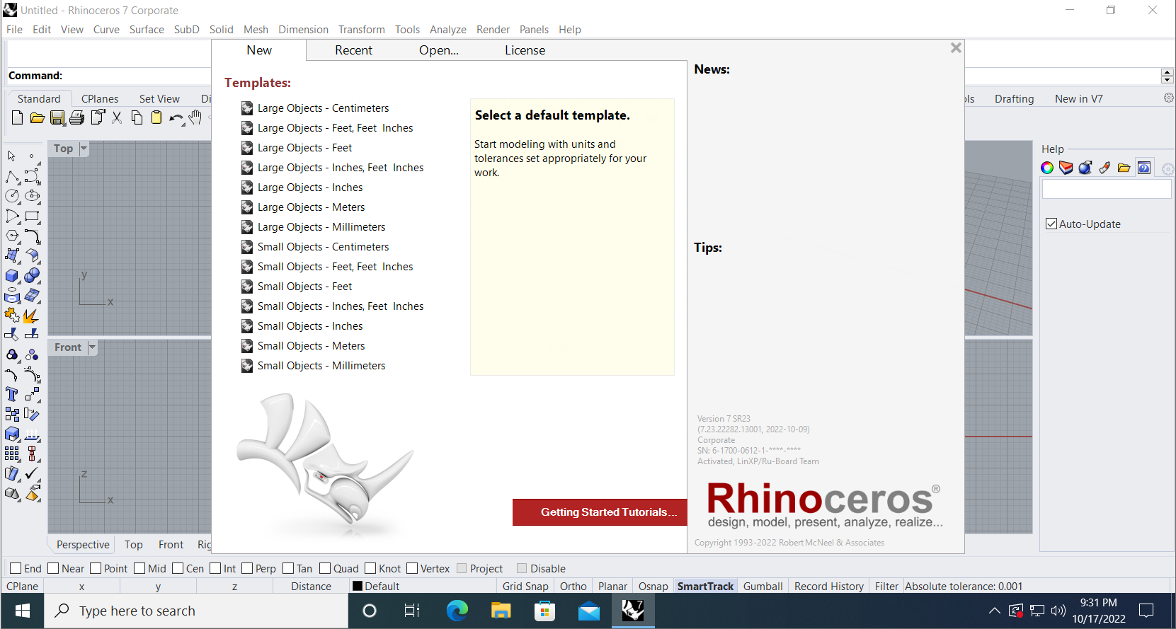 Working with Rhinoceros 7.23.22282.13001 full