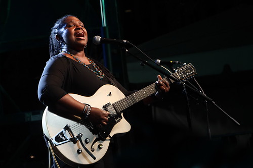 Ruthie Foster at Crescent City Blues & BBQ Fest - Oct. 16, 2022. Photo by Demian Roberts.