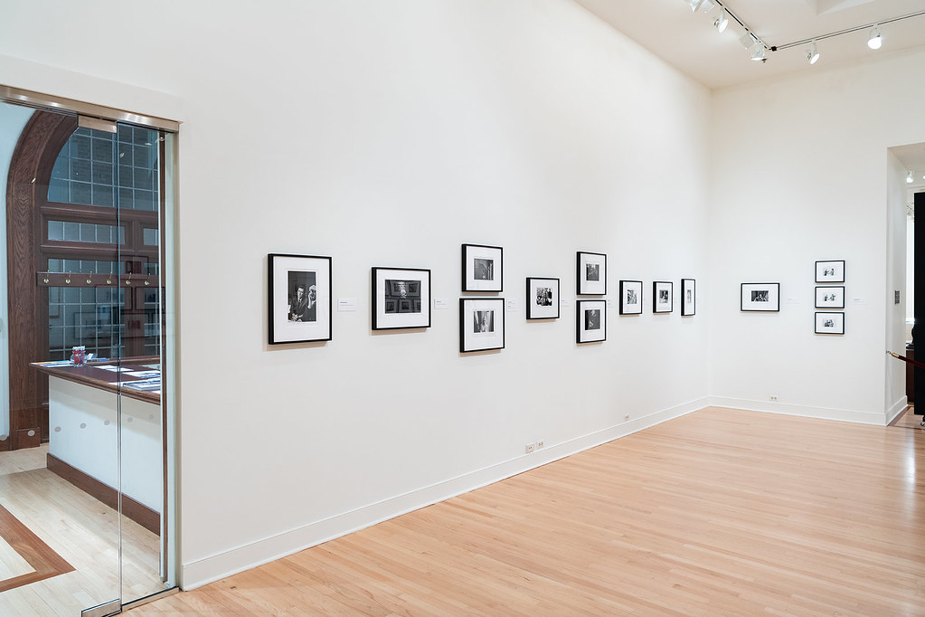 Installation photos of the exhibition Duane Michals: The Portraitist, on view at the Harnett Museum of Art at the University of Richmond, August 24...