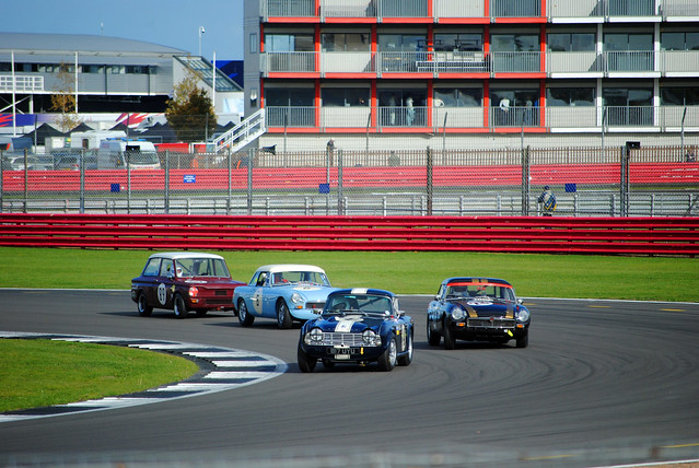Historic Touring Cars at Luffield - Four in the corner