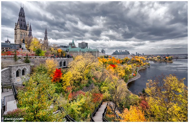 Parliament Hill, Ottawa Autumn Color 03, ON Canada