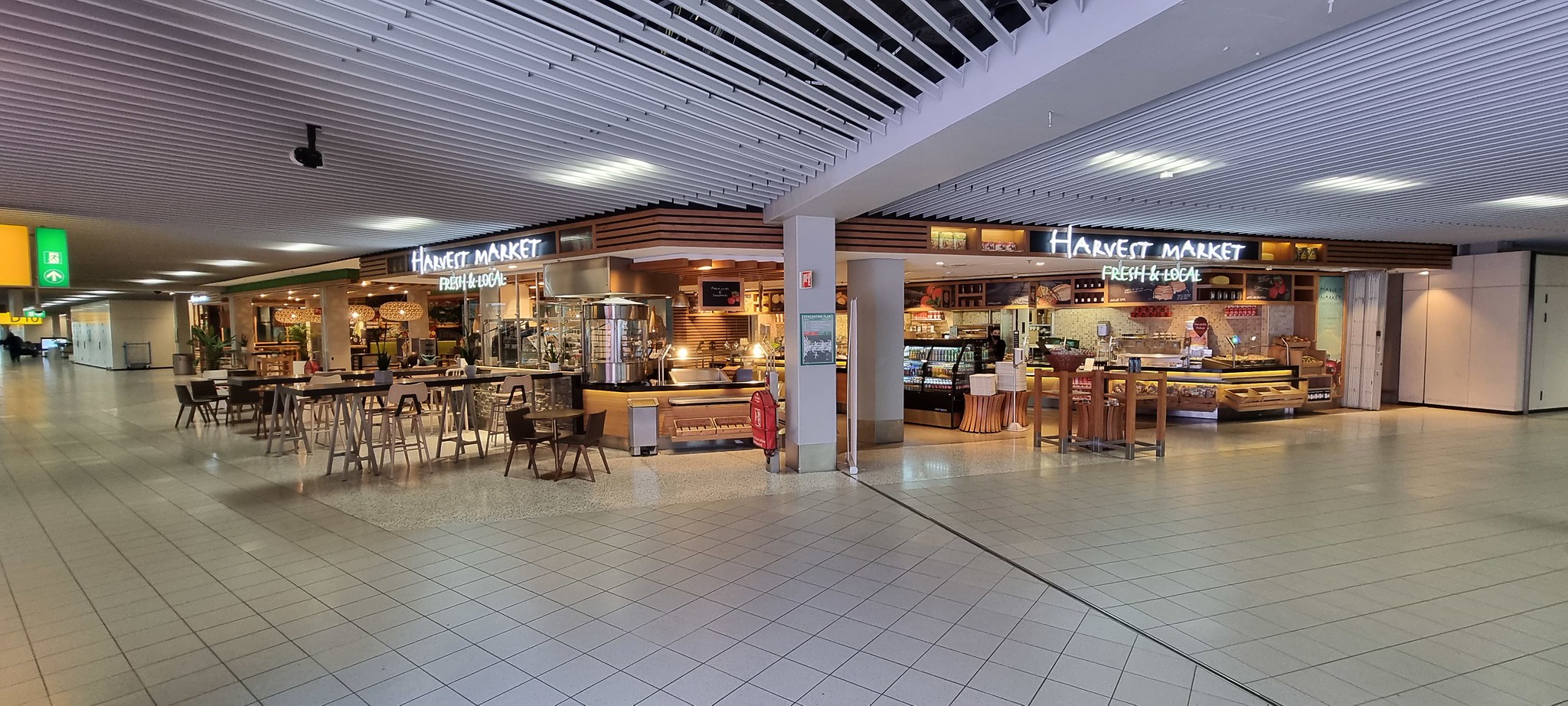 An attractive restaurant at Amsterdam AMS airport