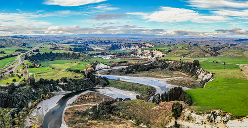 newzealand nz landscape panorama dji drone aero mangaweka rangitikei river northisland