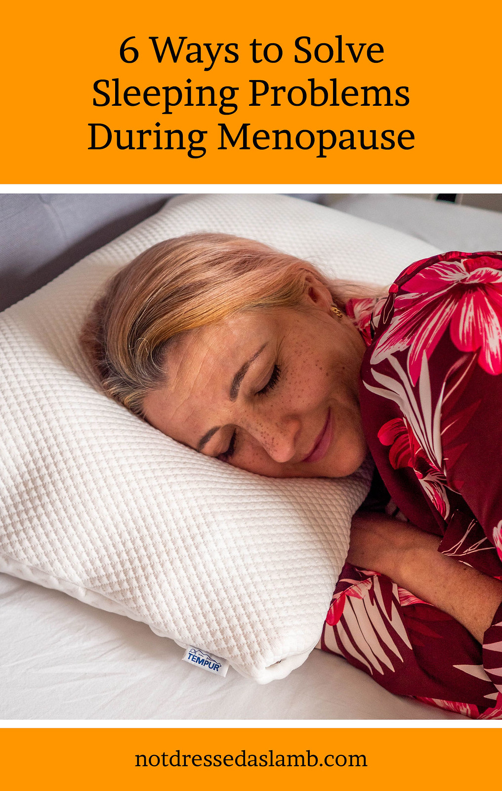 6 Ways to Solve Sleeping Problems During Menopause | by Catherine Summers, AKA Not Dressed As Lamb, Over 50 Health, Wellness and Lifestyle Blog
