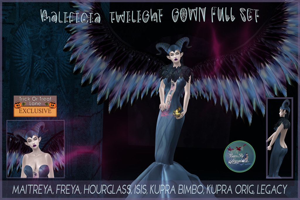 BamPu Legacies ~ Malificia Twilight Gown Full Set