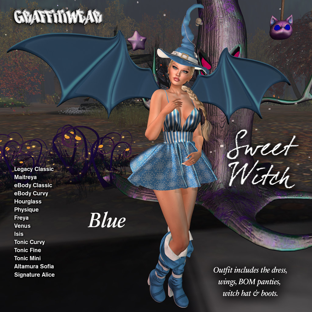 Blue Sweet Witch Ads